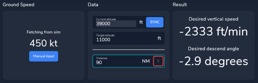 flyPad Performance TOD Calculator